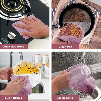 UMANI 12 Pack Kitchen Dish Cloths, Ultra Soft Absorbent Quick Drying Dish Towels