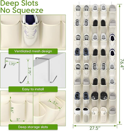 Unjumbly Over the Door Shoe Organizer