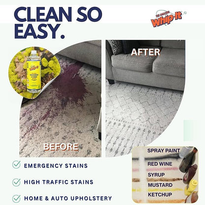 Whip-It Stain Remover and Concentrate Kit, 2-32oz Concentrates & 1-32 OZ Pro