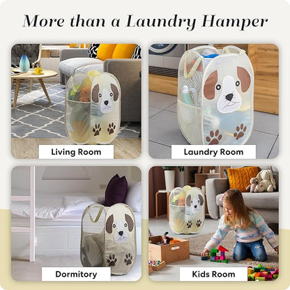 Handy Laundry Collapsible Mesh Pop-Up Hamper
