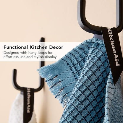 KitchenAid Gourmet Series Gridlines Kitchen Towels 3-Pack Set, 100% Cotton