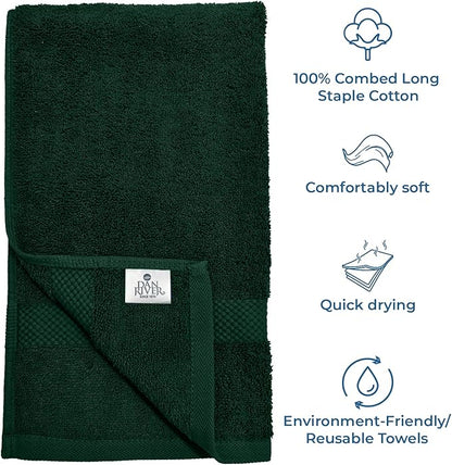 DAN RIVER 6-Pack Premium Hand Towels