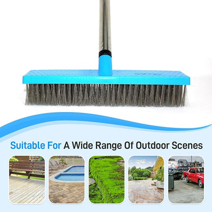 Stainless Steel Wire Broom Deck Scrubber Brush