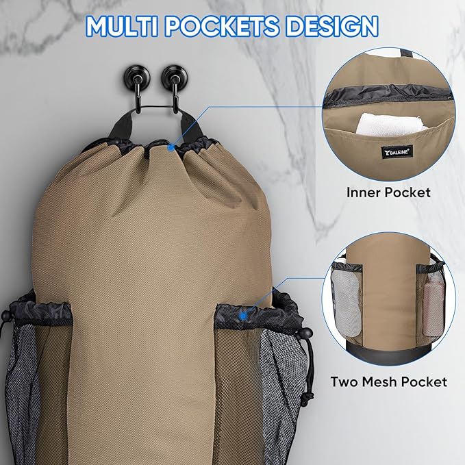 BALEINE 120L Laundry Bag Backpack, 900D Oxford Fabric Large Travel Laundry Bags