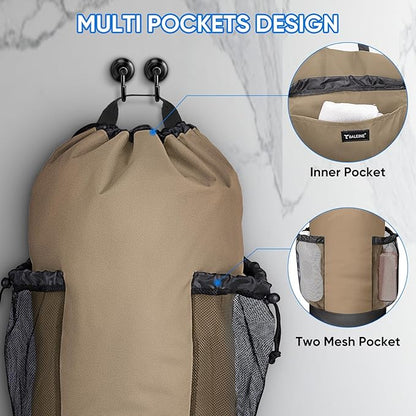 BALEINE 120L Laundry Bag Backpack, 900D Oxford Fabric Large Travel Laundry Bags