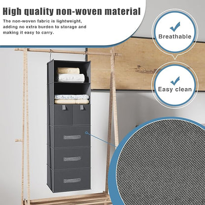 6-Shelves Hanging Closet Organizer