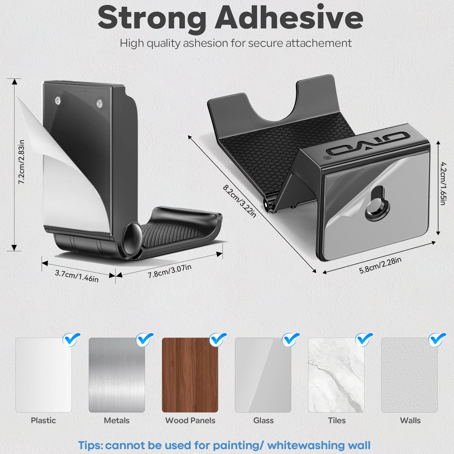 OIVO Controller & Headset Wall Mount Holder Stand, Foldable Headphone Stand, Gaming Controller Holder Hanger Hook, Universal Storage Sega Genesis Games Controller/Earphone/Game Accessories-13 Packs