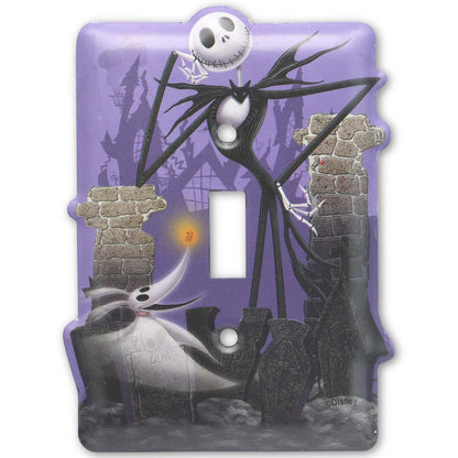 Disney The Nightmare Before Christmas Metal Light Switch Plate - Jack Skellington Switch Plate Decoration for Home