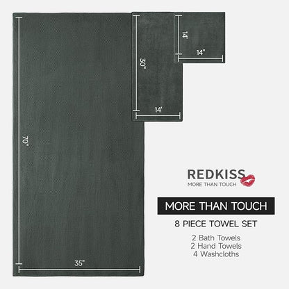 REDKISS Premium Towel Set of 8