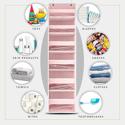 HOMELUX THEORY UPGRADED 6 Tiers Over The Door Organizer Hanging