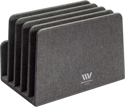 MobileVision Bamboo Device Organizer for Smartphones, Tablets and Laptops, 10 Slots