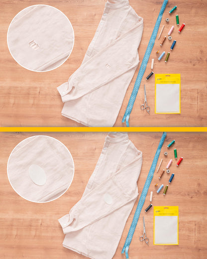 ZEFFFKA 12-Pack Linen Iron-on Patches Fabric Repair Kit for Clothing Shirts Pants Dresses Natural Look Strong Adhesive 12 Colors 30% Linen 70% Cotton 5” x 7”