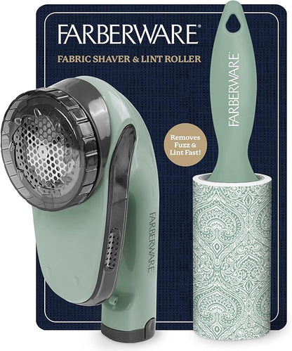Farberware Fabric Shaver & Lint Remover Set–Battery Operated Sweater Shaver