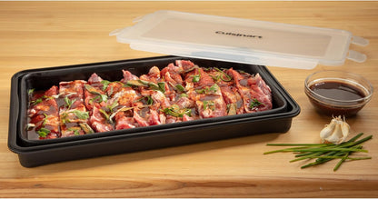 Cuisinart XL Collapsible Marinating Container, Large Capacity Grill Accessories Perfect for BBQs and Tailgates, Marinade and Brining Prep, Collapsible Silicone for Easy Storage