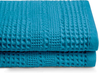 GILDEN TREE Waffle Towels for Bathroom, 100% Cotton Quick Dry Towel, Waffle