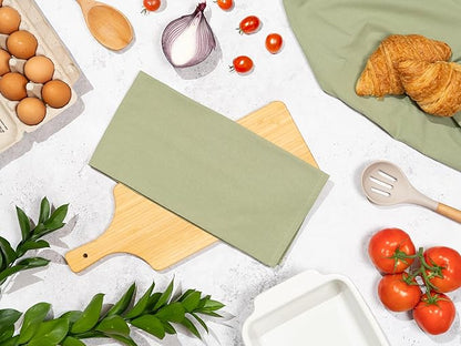 Organic Cotton Bulk Sage Green Flour Sack Kitchen Towels