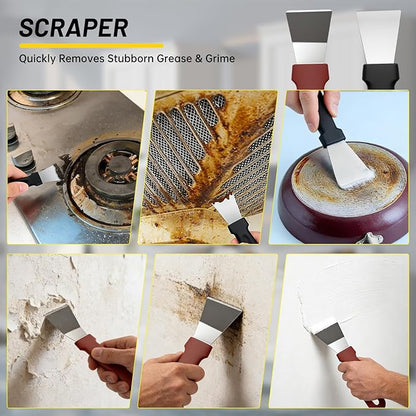 12Pcs Crevice Cleaning Brush Set, Hard Bristle Small Cleaning Brushes