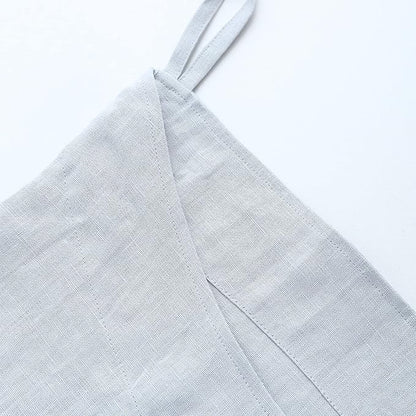 Amazhiyu Pure Linen Over The Door Laundry Hanging Hamper Bag