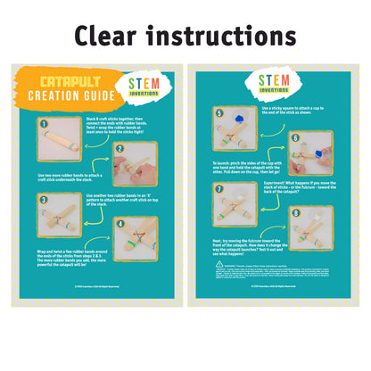 Catapult Kit, 5-Pack – Build 5 Mini Catapults, Complete STEM Project Kit for Classrooms and Groups, Ages 8+