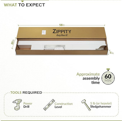 Zippity Outdoor Products ZP19013 Classica Mailbox Post, White