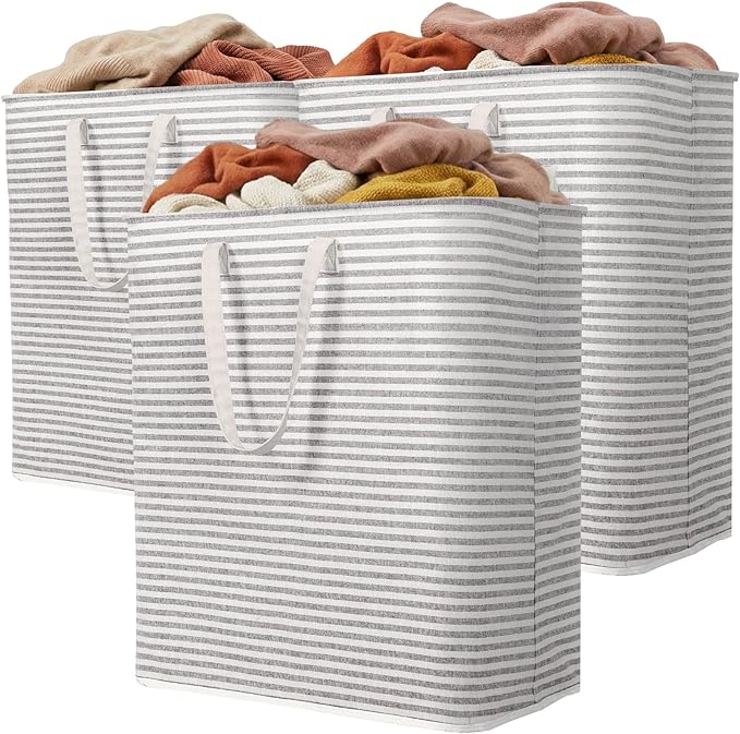 Lifewit 3 Pack Laundry Hamper Large Collapsible Laundry Baskets, Freestanding