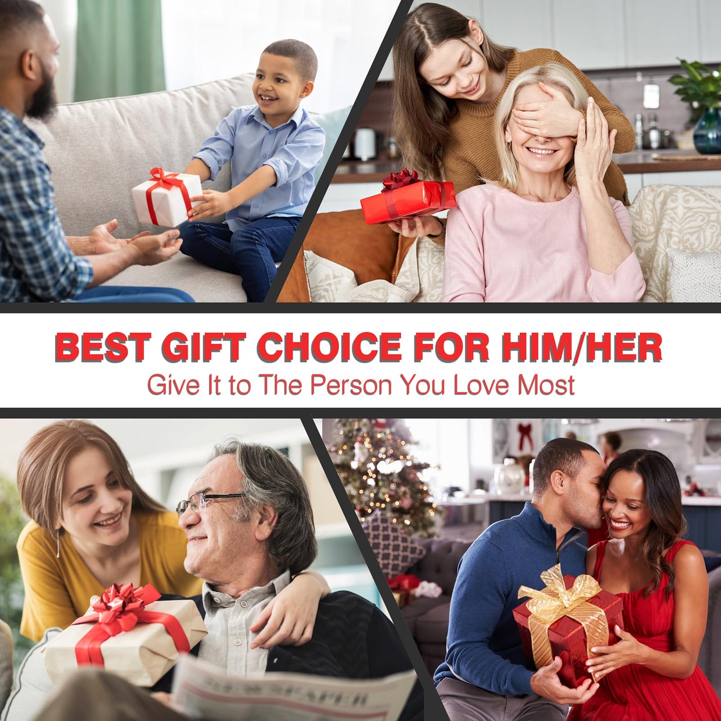 Massage Gun Deep Tissue, Back Massage for Athletes for Pain Relief, Percussion Massager Device with Silent Brushless Motor, Relax Gift for Mothers Day and Fathers Gifts（M891）