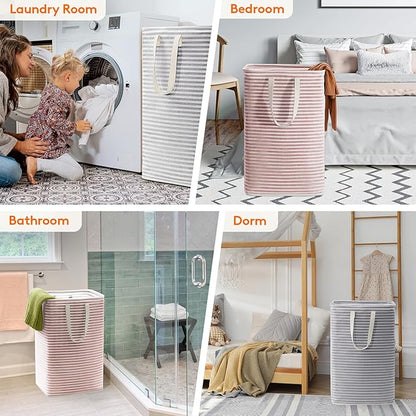 Lifewit 2 Pack Laundry Hamper Large Collapsible Laundry Baskets, Freestanding