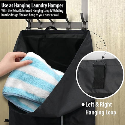 BeeGreen Black-Laundry-Bag-Backpack-Extra-Large-Heavy-Duty, 125L Portable