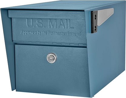 Mail Boss 7584 Mail Manager Curbside Locking Security Mailbox, Century Blue