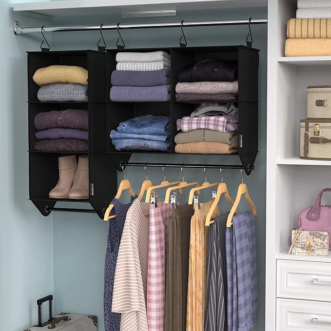 ClosetMaid 4-Shelf Fabric Hanging Closet Organizer