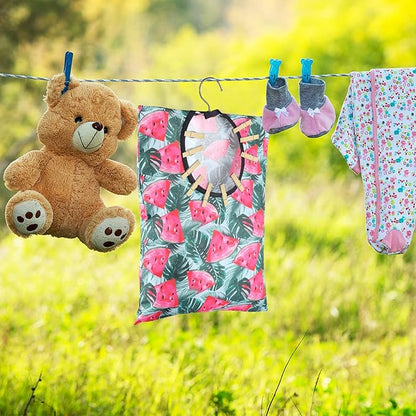 2 Pcs Watermelon Clothespin Bag