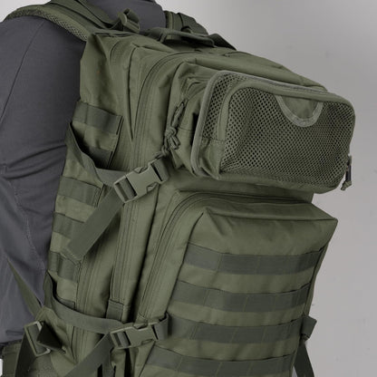 LIVANS Tactical Mesh Zipper Pouch, Modular Insert Panel Organizer EDC Utility Storage Pocket with Hook-N-Loop Fasteners for Backpack Bag Accessories