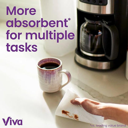 Viva Multi-Surface Cloth Paper Towels, 24 Double Rolls, 110 Sheets Per Roll