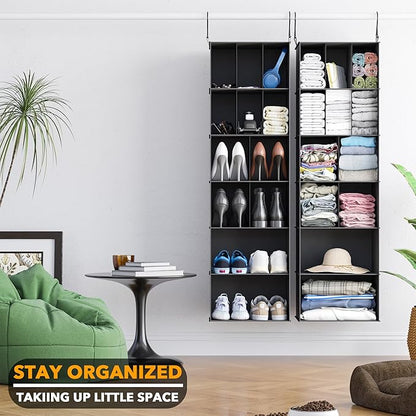SpaceAid 2 Pack Hanging Closet Organizer and Storage