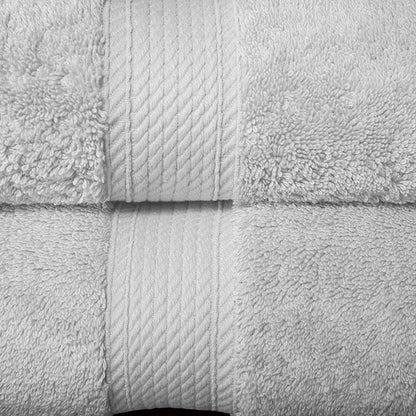 Superior Egyptian Cotton Solid Towel Set, Washcloths 13” x 13”, Hand Towels 20”