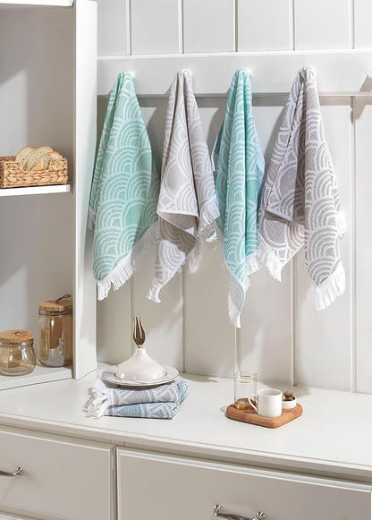 sea me at home Kitchen Towels Decorative Set of 2, Turkish Hand Towels