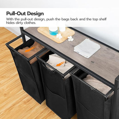 HOOBRO Laundry Sorter 3 Section, Laundry Hamper
