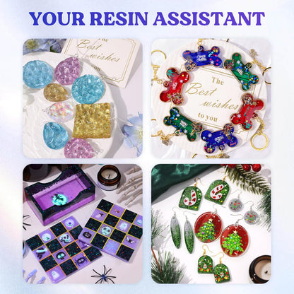 LET'S RESIN UV Light,Two-Sided Longer time Setting(2m,3m,5m) Resin Light with 36 LED Beads, Large Size UV Lamp for Resin Curing, Molds,DIY Craft Decor(Own Design Patent)