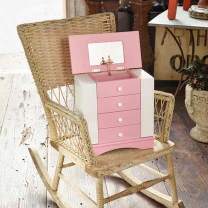 Mele and Co Elise Girls Wooden Musical Ballerina Jewelry Box