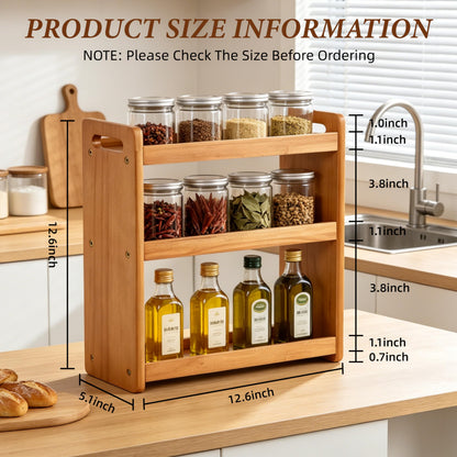 YUBAMIN Bathroom Counter Organizer, 3 Tier Bathroom Countertop Organizer, Bathroom Counter Shelf, Wooden Makeup Organizers Countertop, Bathroom Vanity Organizers and Storage for Bedroom, Gifts