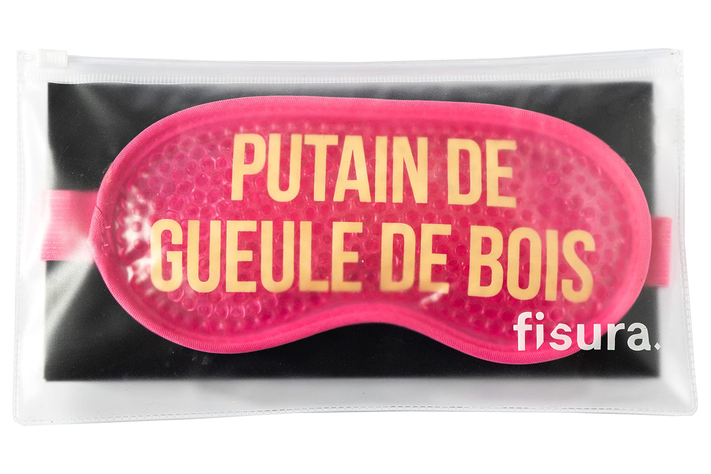 FISURA - Eye Mask Gel Eye Mask for Puffy Eyes and Dark Circles Sleep Mask Dimensions: 18.5 cm x 9 cm (Cater FR, Pink)