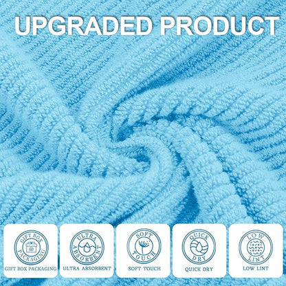 VOOVA & MOVAS Hand Towels for Bathroom Set of 4，Large 18"x 28"