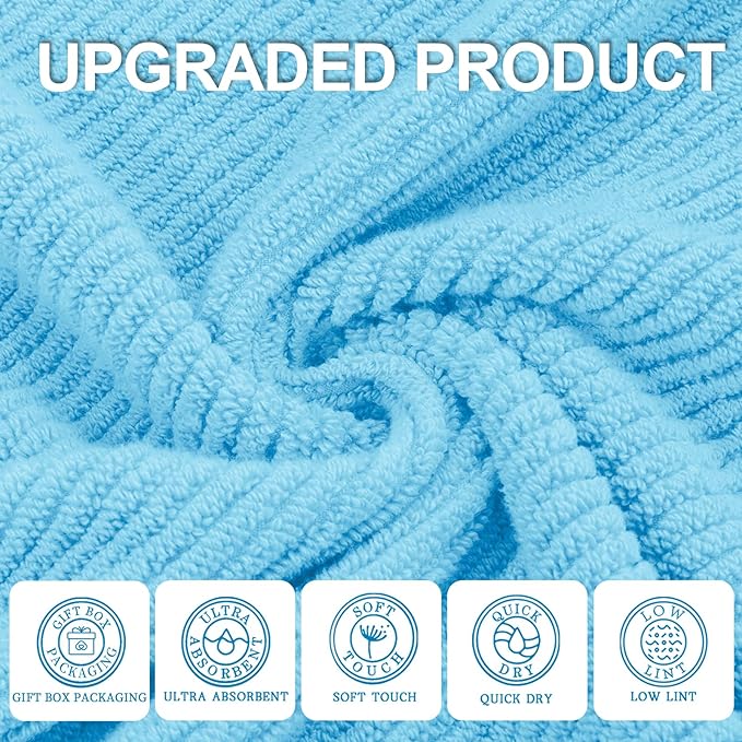 VOOVA & MOVAS Bath Towel Set, Bath Towels Set