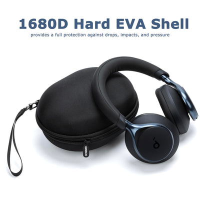 Ginsco Hard Case for Soundcore by Anker, Space One, Active Noise Cancelling Headphones, Arch Case for OneOdio Pro 10/A70/A71, ATH M20X/M30X/M40X, Sony MDR7506 etc Studio Monitor Headphone