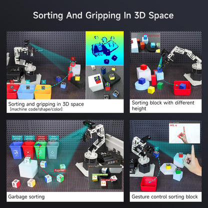 Yahboom Jetson Orin NX 8GB Super 117Tops Robotic Arm 3D Depth Camera Visual Voice Interaction AI Python Program ROS Robot with Display (with OrinNX 8GB Super)