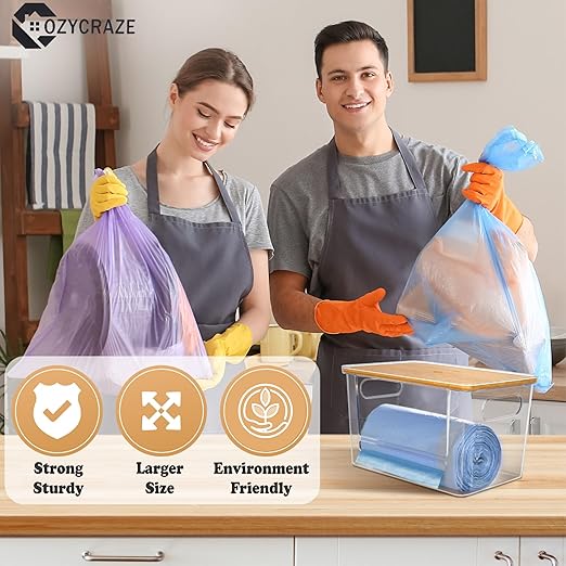 2 Pack Stackable Trash Bag Dispenser