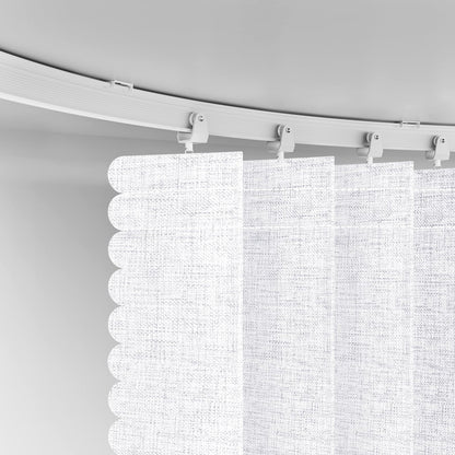 AJAZZ 100% Blackout Room Divider Curtains Screen Partitions, Blackout Sound Reducing Divider Room Panel for Doorway Glass Window Sliding Door Patio(White, W100 x L84, 1 Pack)