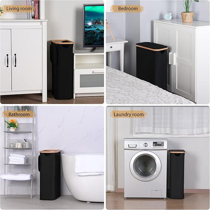 60L Slim Laundry Hamper, Narrow Laundry Basket