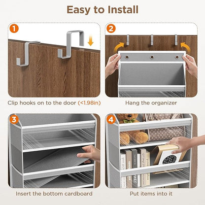 Over The Door Organizer, 8 Shelf Door Hanging Organizers