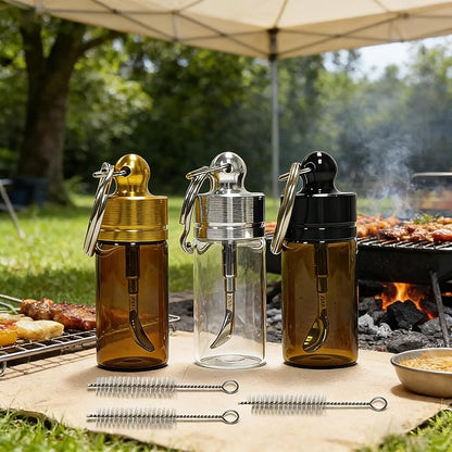 3 Pack Mini Glass Containers